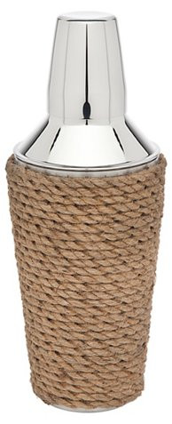 Rope Cocktail Shaker, Silver/Tan | One Kings Lane