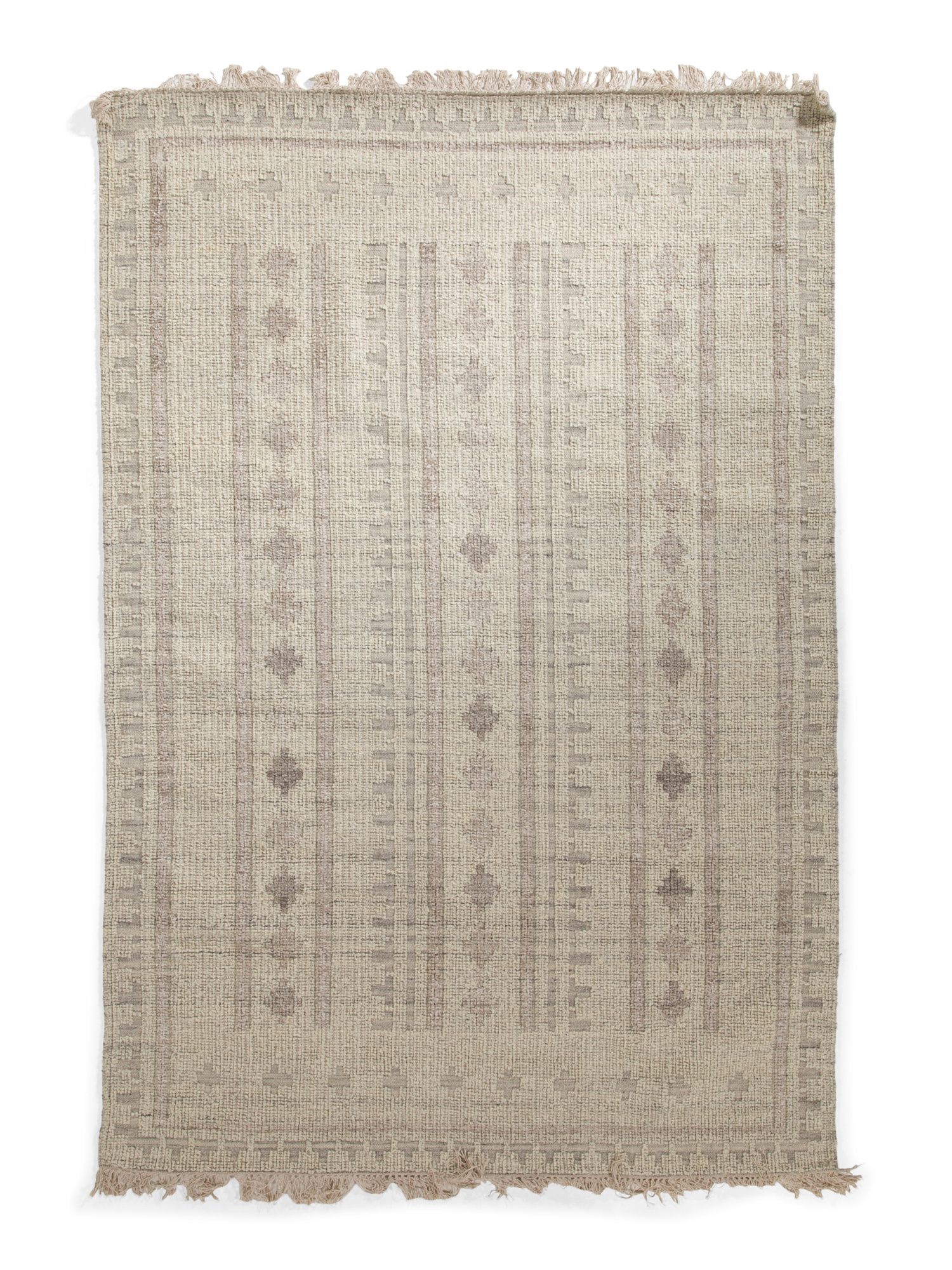 Wool Blend Hand Woven Luxury Area Rug | TJ Maxx