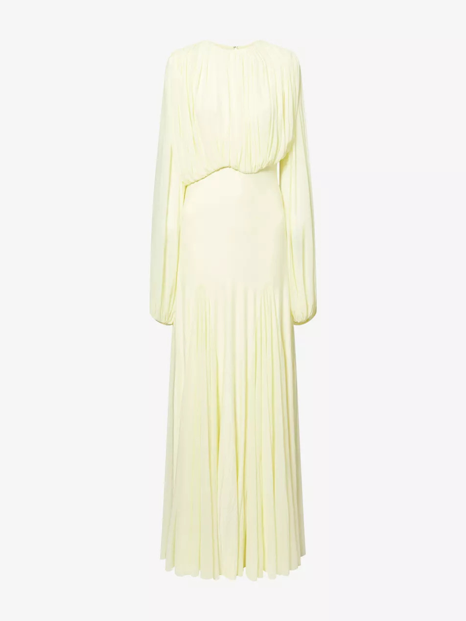 Jeanie Draped Stretch-Woven Maxi Dress | Selfridges