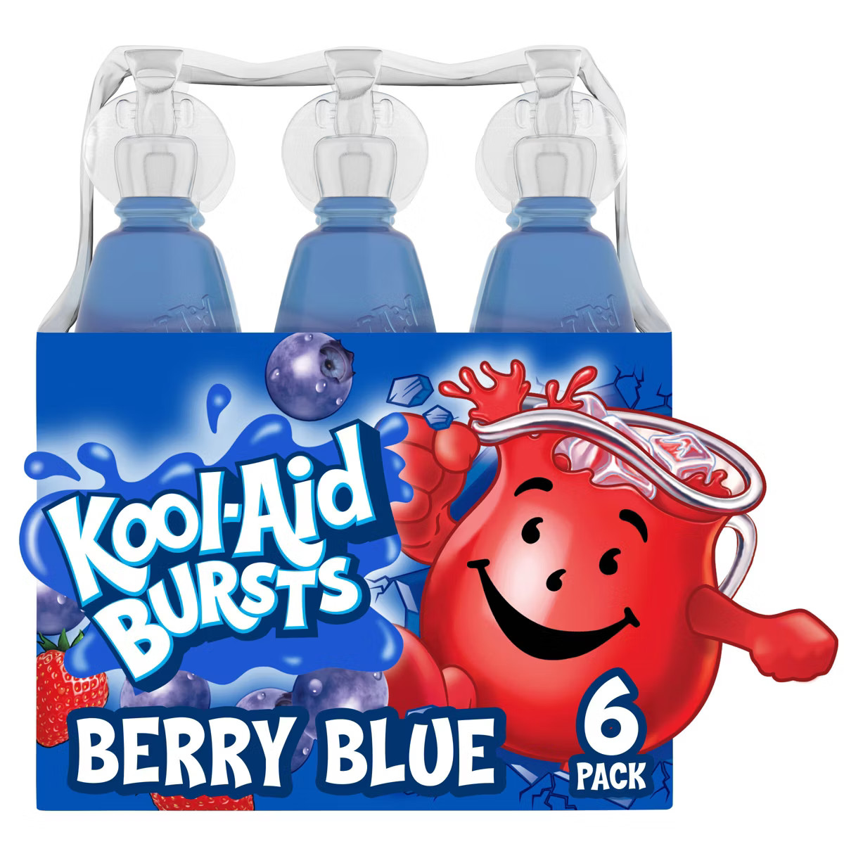 Kool-Aid Bursts Berry Blue Juice Drink - 6pk/6.75 fl oz Bottles | Target