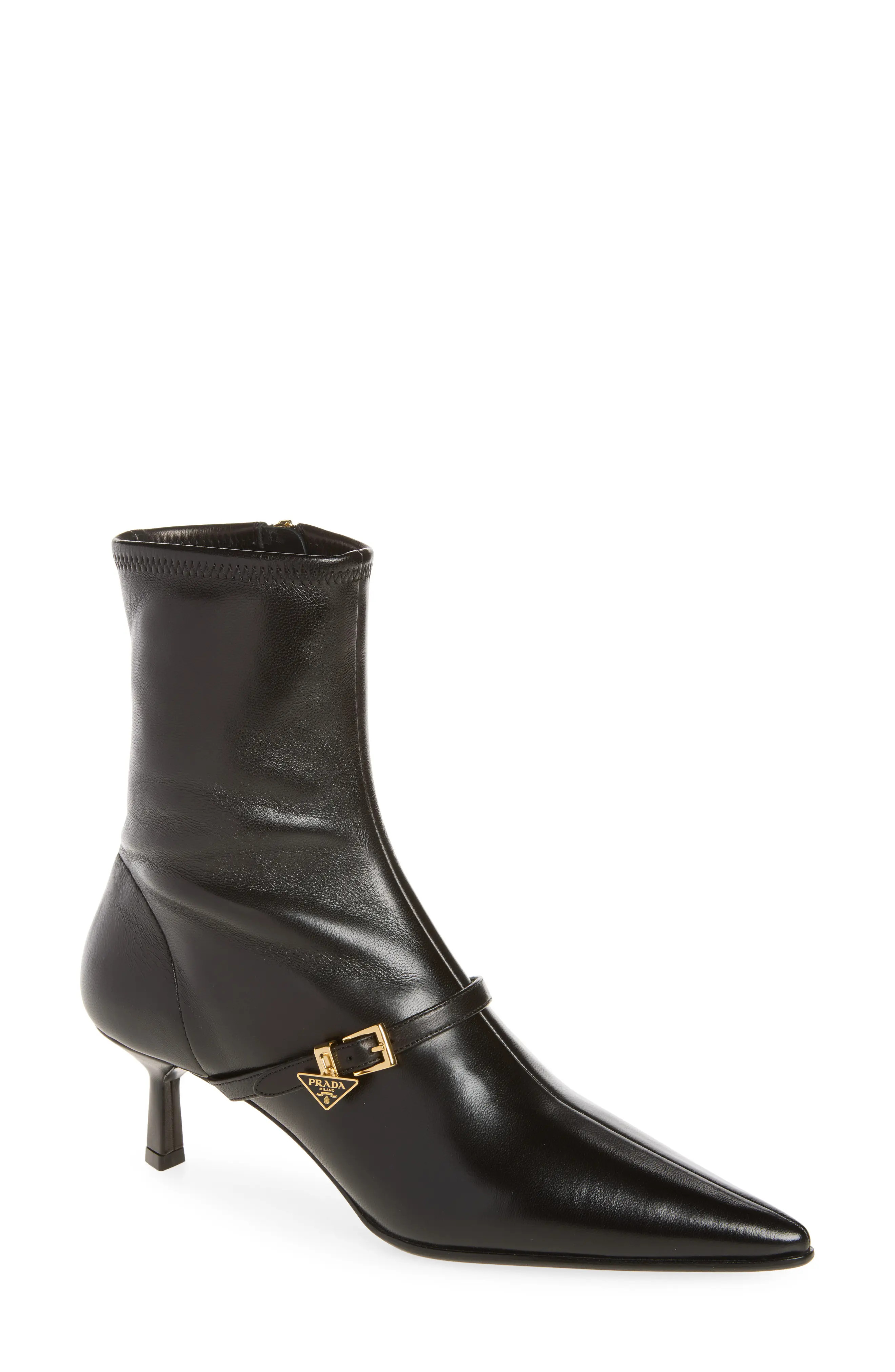 Prada Stretch Leather Ankle Boot (Women) | Nordstrom | Nordstrom