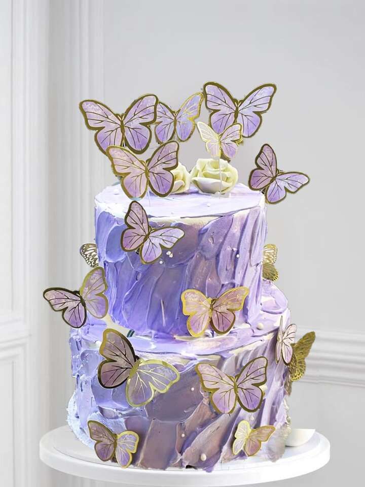 55pcs Butterfly Decor Cake Topper | SHEIN
