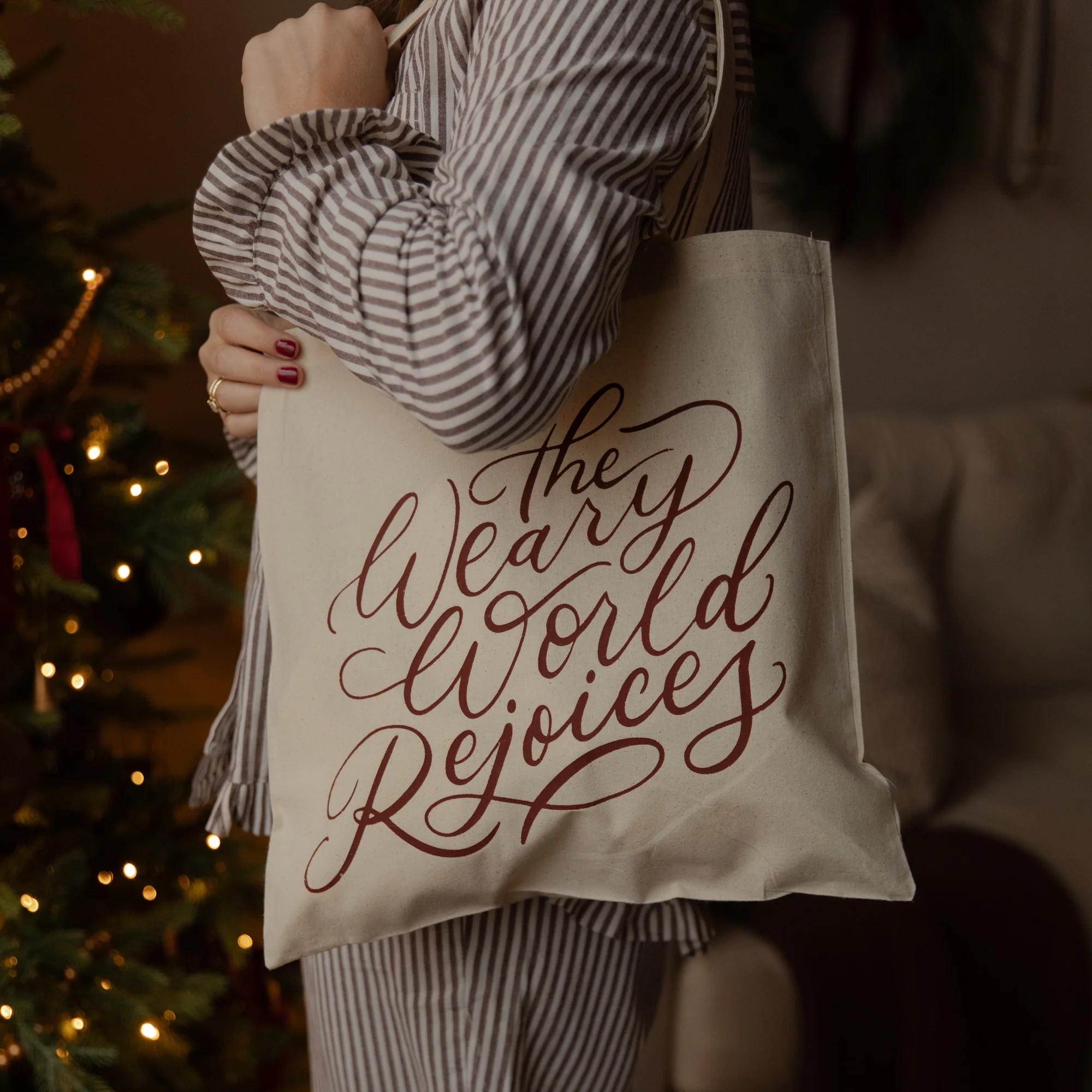 Advent Tote | Weary World Rejoices | The Daily Grace Co.