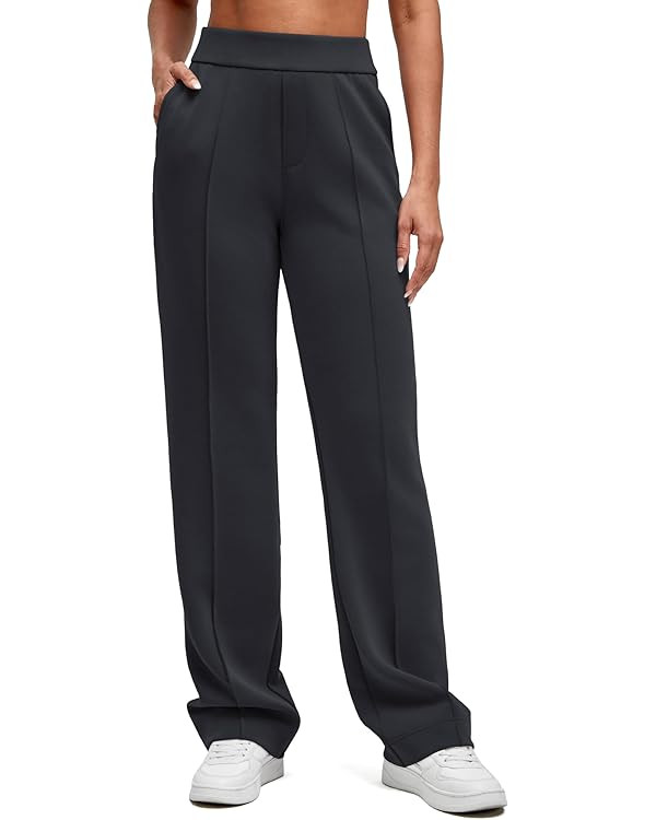 G4Free Smoofit Modal Soft Straight Leg Sweatpants for Women Elastic High Waist Casual Lounge Dres... | Amazon (US)