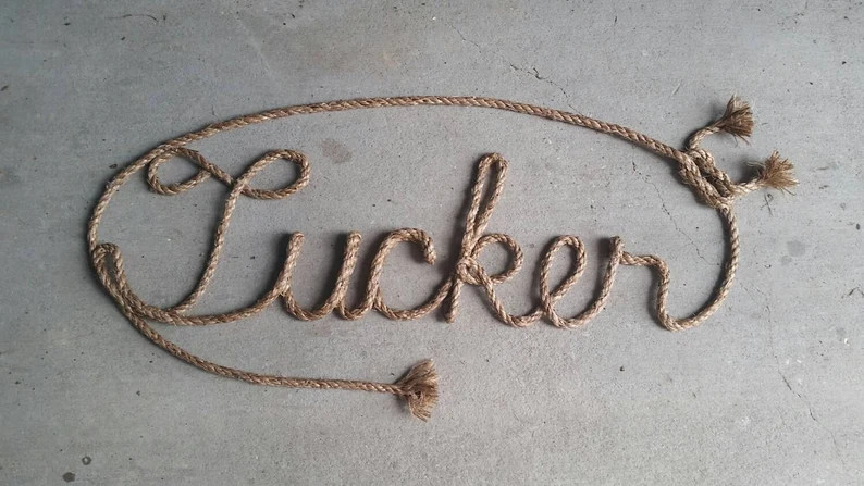 6 LETTER Name Western/nautical Rope Name Art - Etsy | Etsy (US)