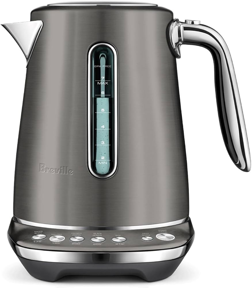 Breville BKE845BST Smart Kettle Luxe Water Heater, 7 Cup, Black Stainless Steel | Amazon (US)