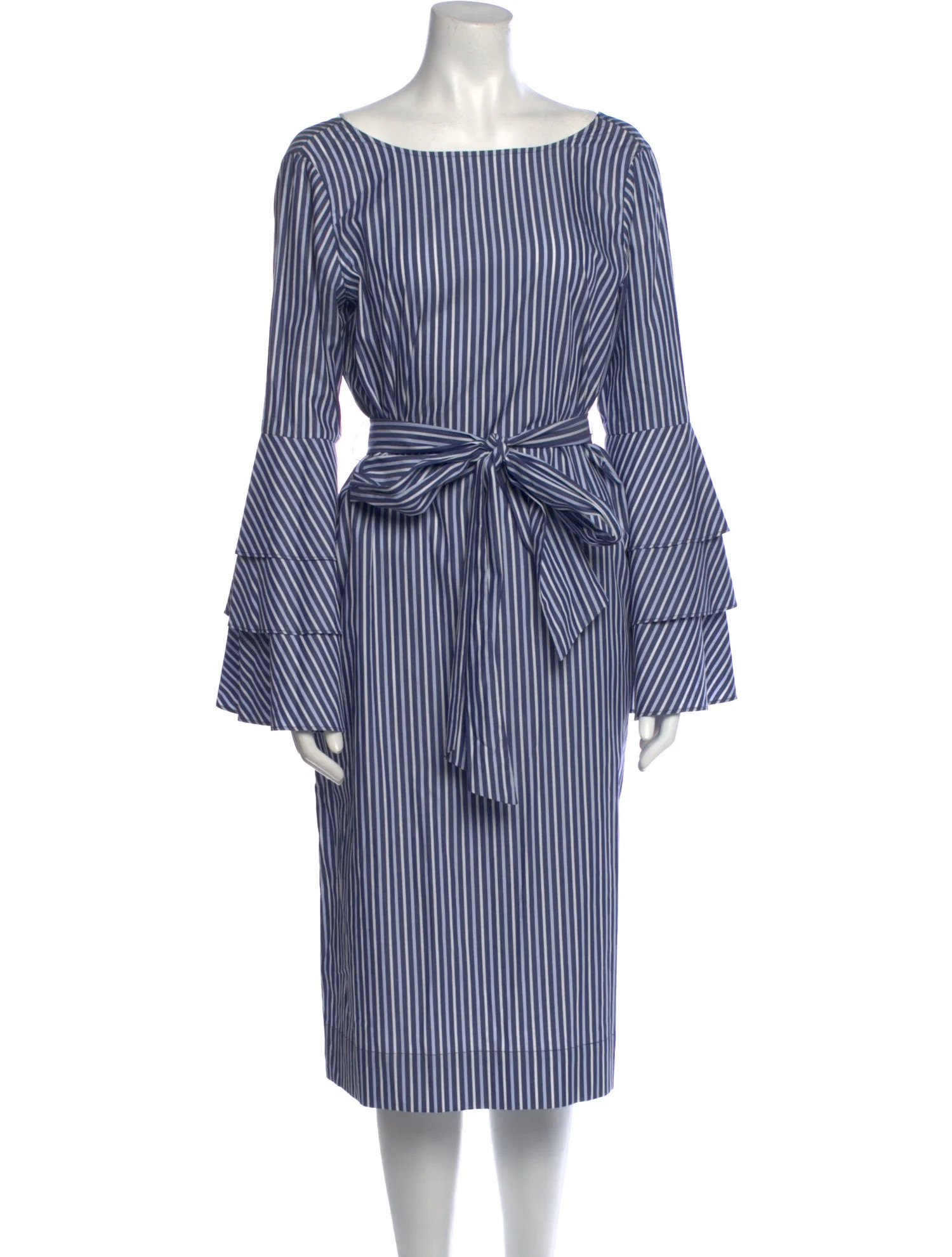 Striped Midi Length Dress | The RealReal