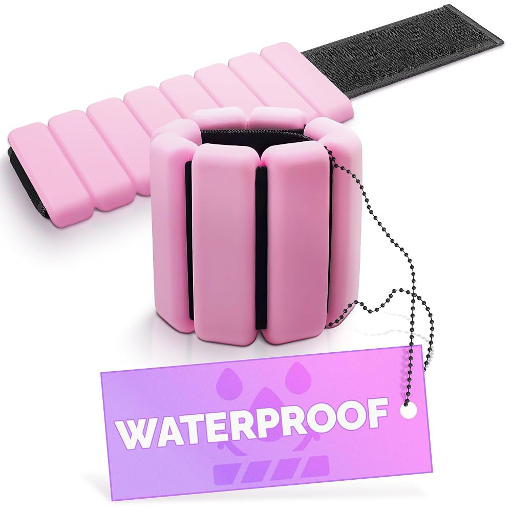 2Pcs Ankle Weights for Women Fitness - 2 Lbs Adjustable Wrist Weights for Water Aerobics Equipmen... | Amazon (US)