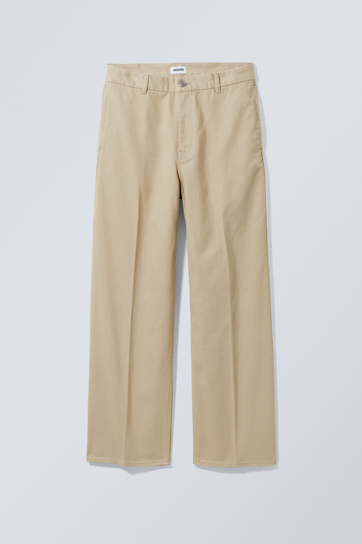 Ross Wide Trousers - Beige | Weekday
