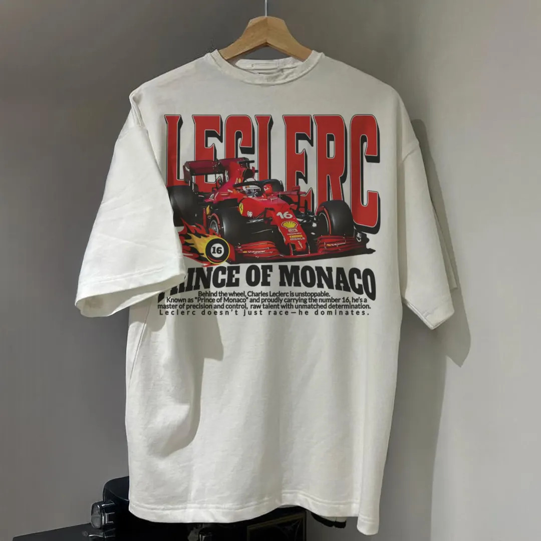 Vintage Charles Leclerc Prince of Monaco Shirt, Ferrari F1 Retro T-shirt, Formula 1 Leclerc 16 T-... | Etsy (US)