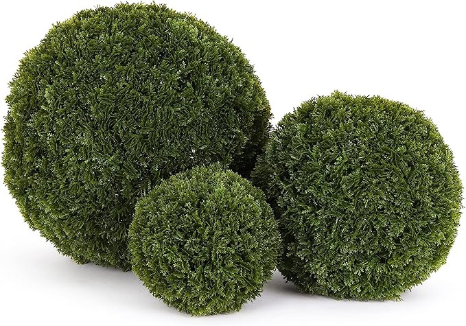 3rd Street Inn Topiary Ball Assortment - Artificial Plant Set - Indoor/Outdoor Wedding Party Deco... | Amazon (US)