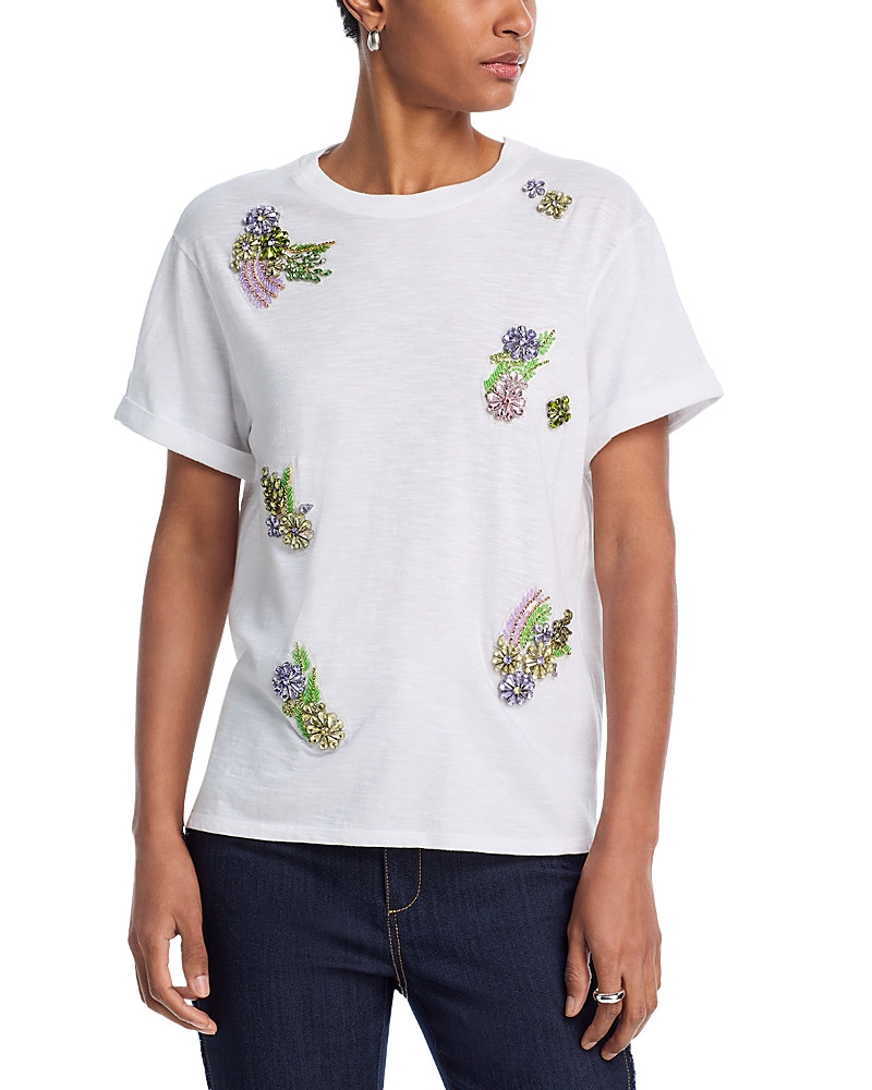 Cinq a Sept Crystal Ivy Shrunken Tee | Bloomingdale's (US)