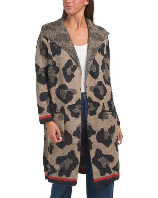 Animal Print Coatigan | TJ Maxx