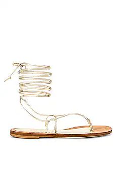 CoRNETTI Lola Lace Up Sandal in Gold from Revolve.com | Revolve Clothing (Global)