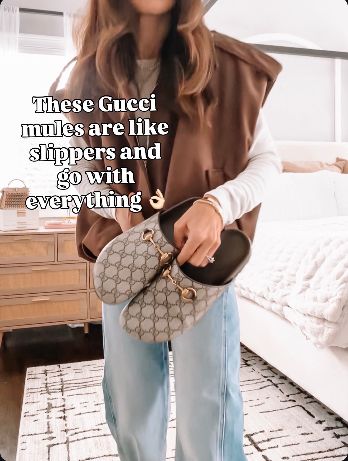 These Gucci mules are basically slippers and somehow go with everything 🤍

#LTKOver40 #LTKSeasonal #LTKgrwm