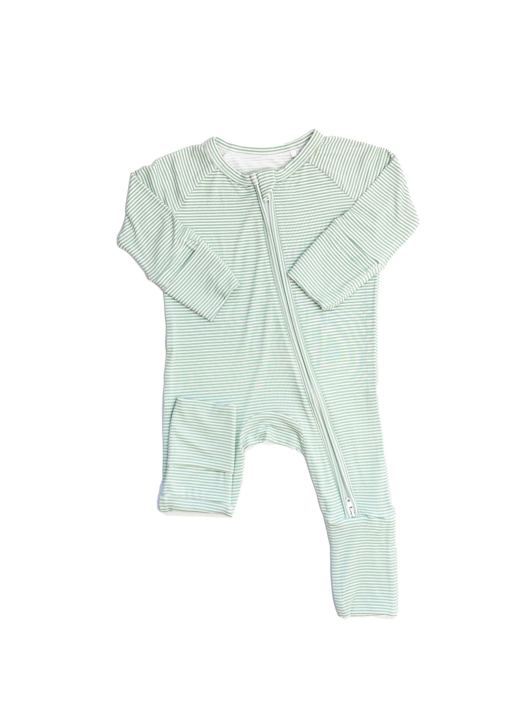 Mini Stripe Sleep Romper | The Uptown Baby