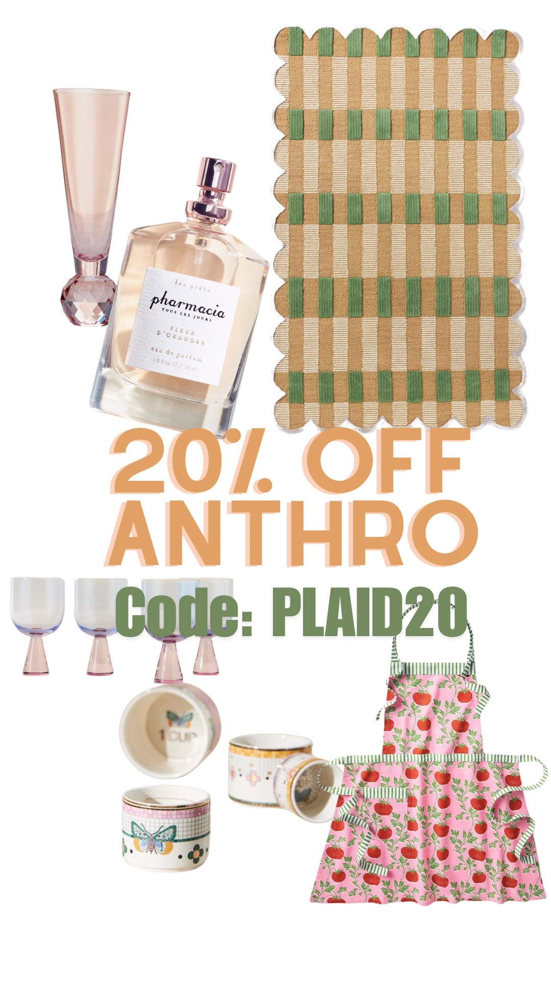 Use code PLAID20 for 20% off of your Anthropologie order!!!!

#LTKSpringSale #LTKHome #LTKSaleAlert