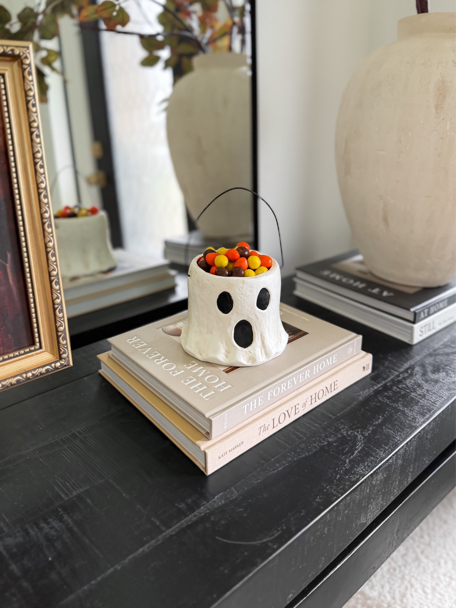 Cutest little ghost bucket from @Mud Pie - I filled with candy for a sweet treat for our guests - bet it doesn’t last a day 😆

KRISTEN20 for 20% off sitewide at mudpie.com

#LTKSeasonal #LTKHome