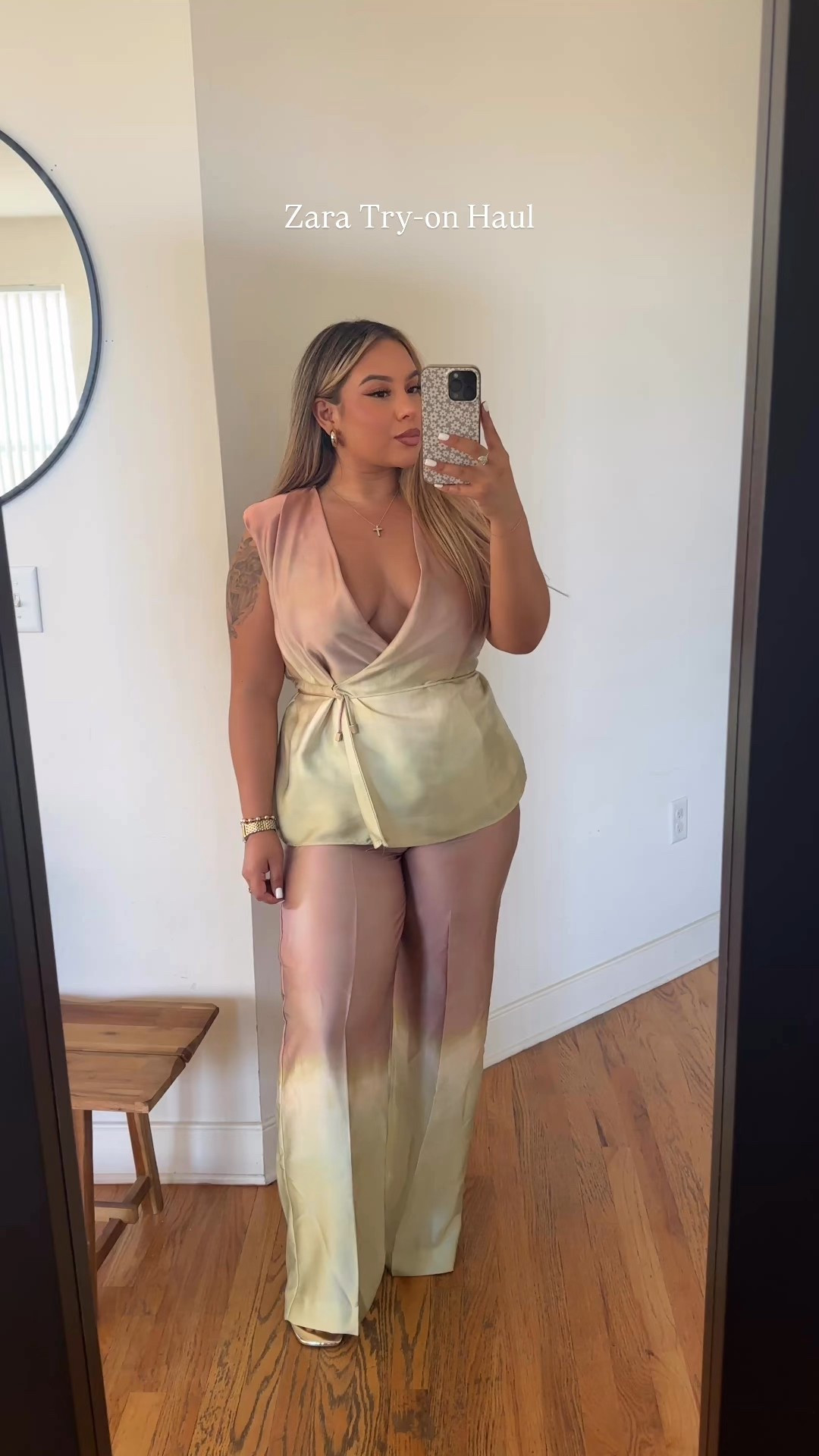 Zara Try-on Haul, sizing ⬇️ 

Ombré Top: L 
Ombré Pants: L(no stretch, runs small) 
Jeans: 12 (I’m a 12 normally in non-stretch jeans) 
Blue Top: L 
Cream & Pink Set: M in both top & bottoms (has stretch) size up for a loose fit 

#LTKMidsize #LTKStyleTip #LTKSeasonal