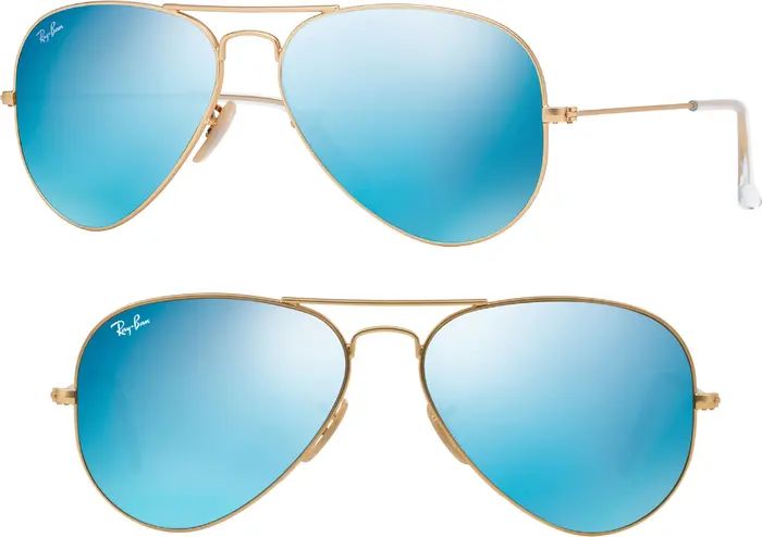 Ray-Ban Large Icons 62mm Aviator Sunglasses | Nordstrom | Nordstrom