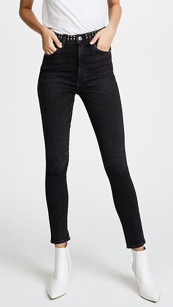 AGOLDE
                
            

    Roxanne Studded Skinny Jeans



        
        
    
... | Shopbop