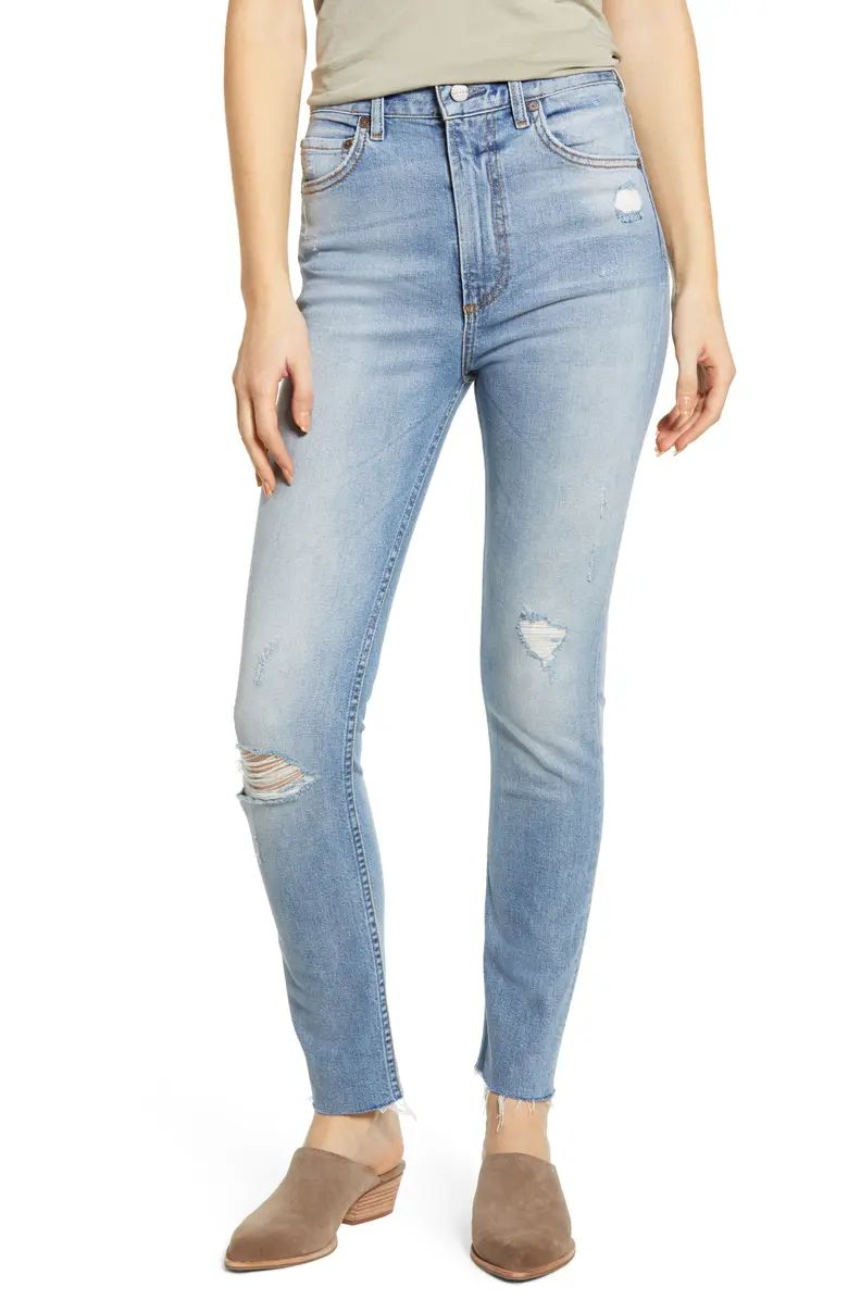 Boyish Jeans The Zachary Super High Waist Ankle Skinny Jeans (Penny Serenade) | Nordstrom | Nordstrom