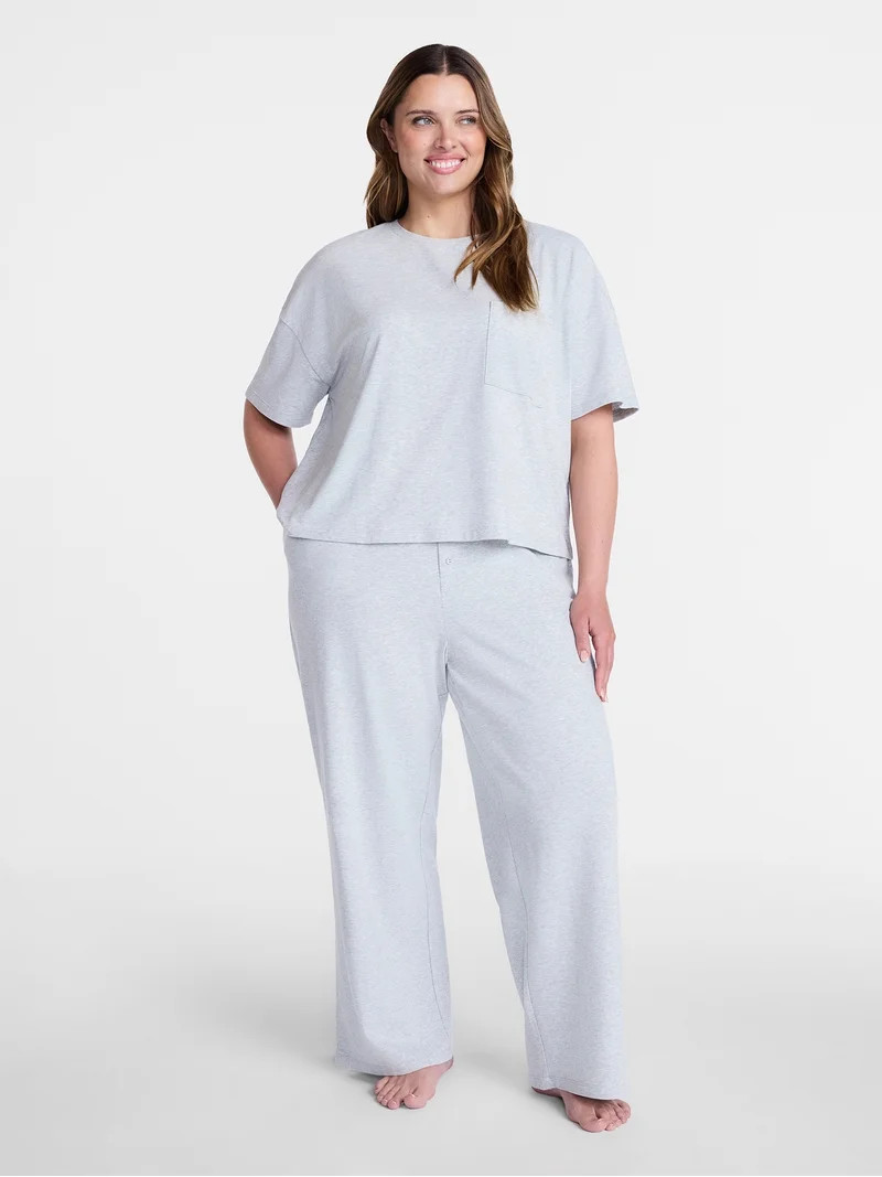 Joyspun Women\u2019s Cotton Blend Sleep Lounge Pants, Sizes S-3X | Walmart (US)