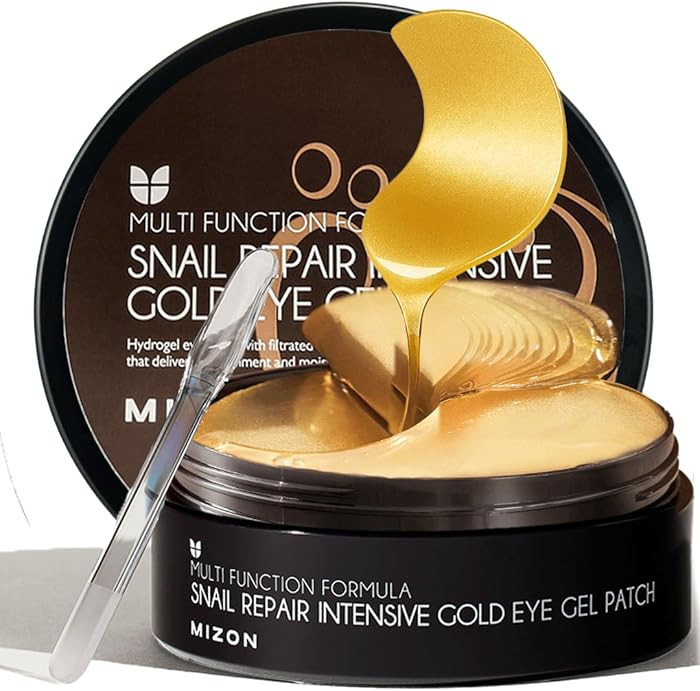 MIZON Under Eye Patches for Puffy Eyes & Dark Circles, 24K Gold & Snail Mucin, 60 Pcs – Anti-Wr... | Amazon (US)