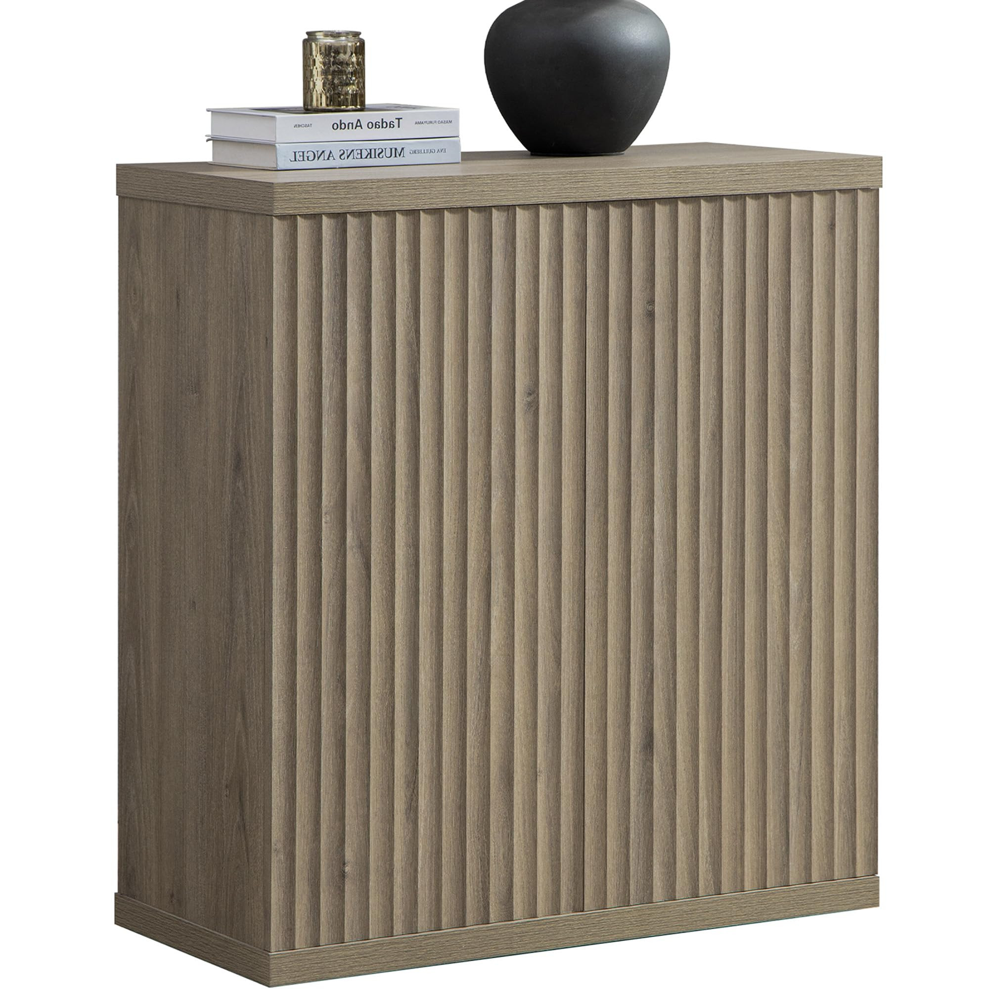 SICOTAS Buffet Cabinet with Storage Accent Sideboard Modern Credenza with Doors & Shelves Fluted ... | Amazon (US)