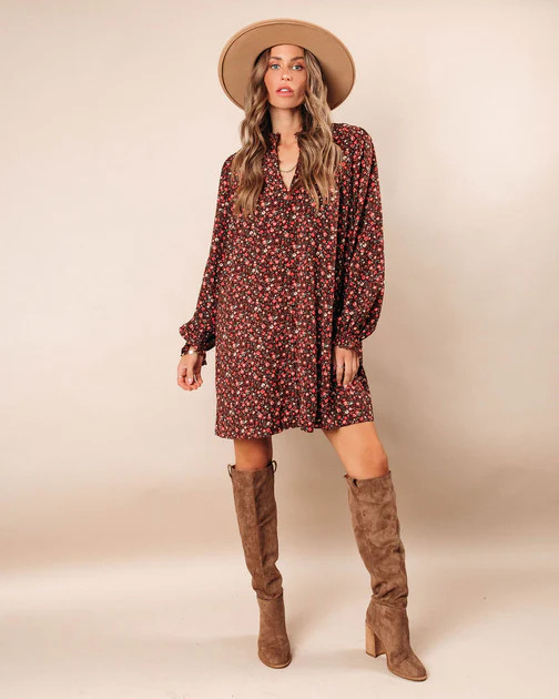 Grateful Hearts Floral Mini Dress - FINAL SALE | VICI