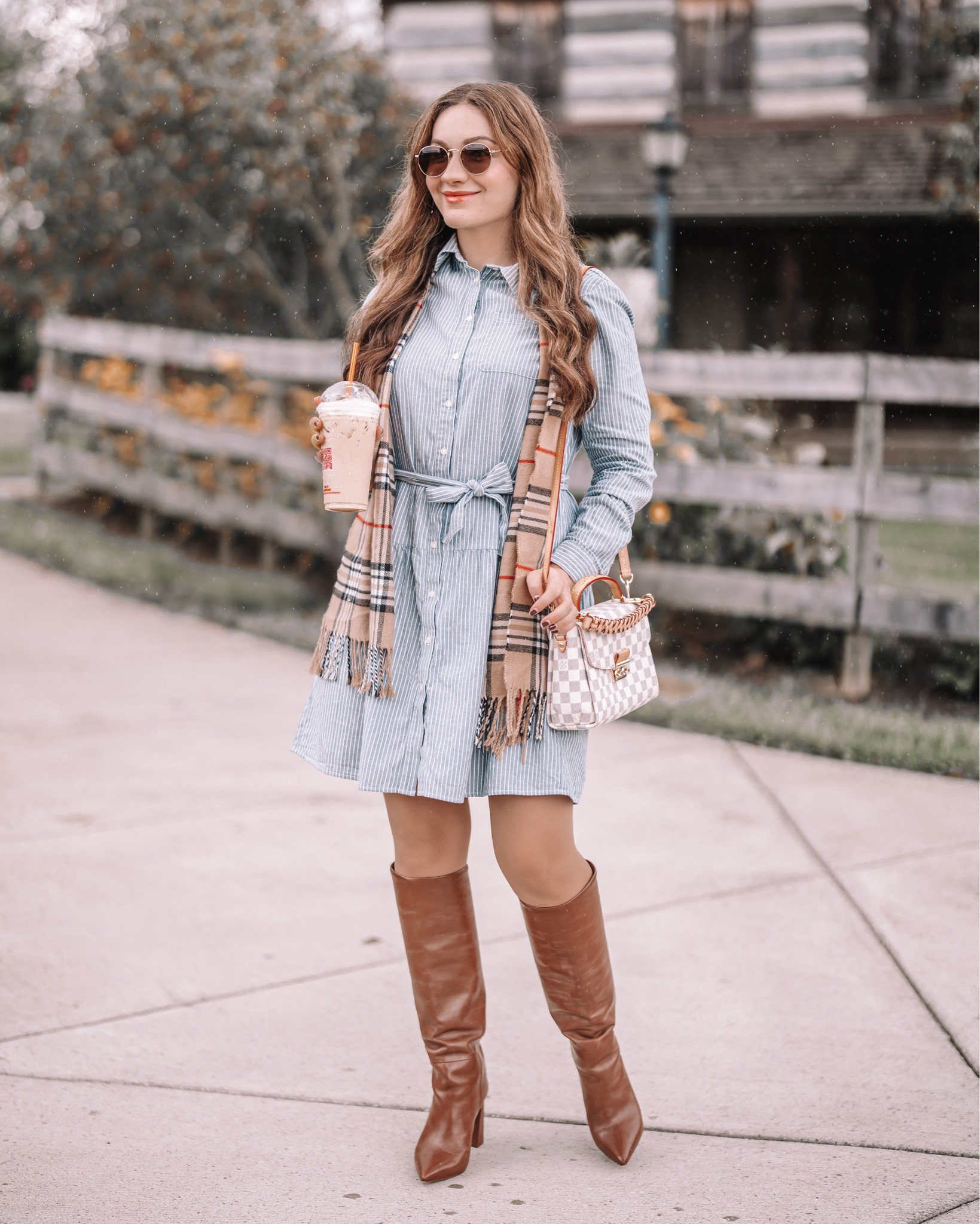 Thanksgiving Outfit inspo 🤎 fit TTS 
🔑 flannel dress, fall dress, Amazon Fashion


#LTKsalealert #LTKHoliday #LTKCyberWeek