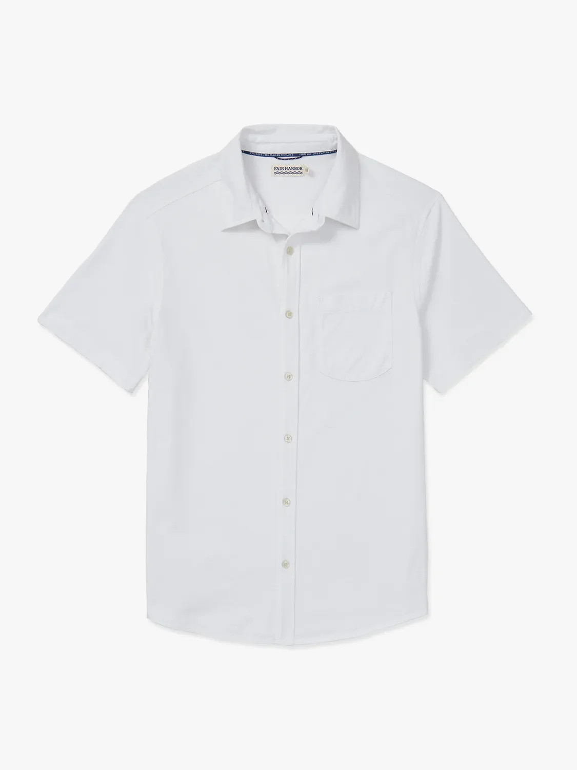 Saltaire Shirt | White | Fair Harbor Clothing