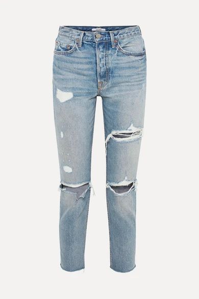 Karolina distressed high-rise skinny jeans | NET-A-PORTER (UK & EU)