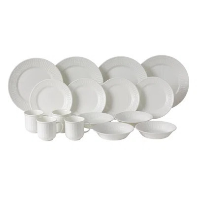 Nantucket Basket 16 Piece Bone China Dinnerware Set, Service for 4 | Wayfair North America