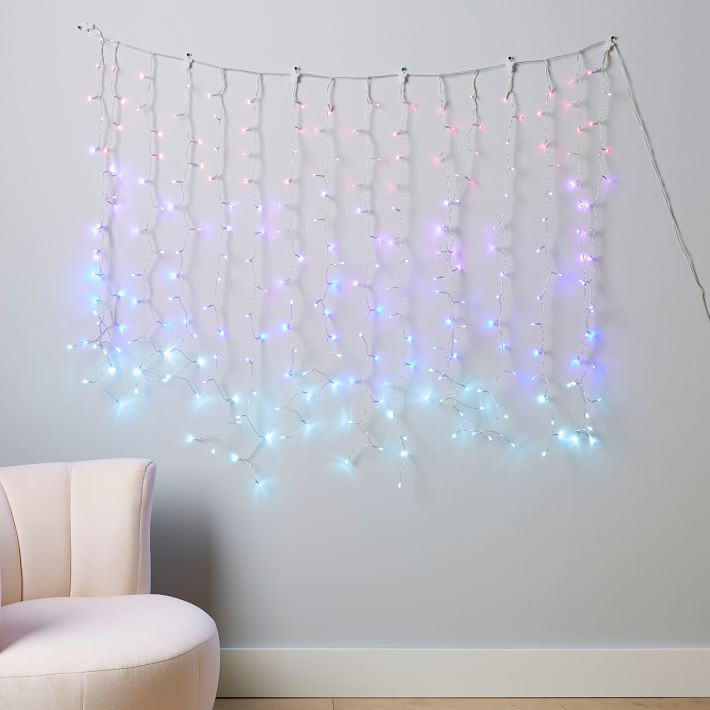 Ombre Purple Waterfall String Lights | Pottery Barn Teen