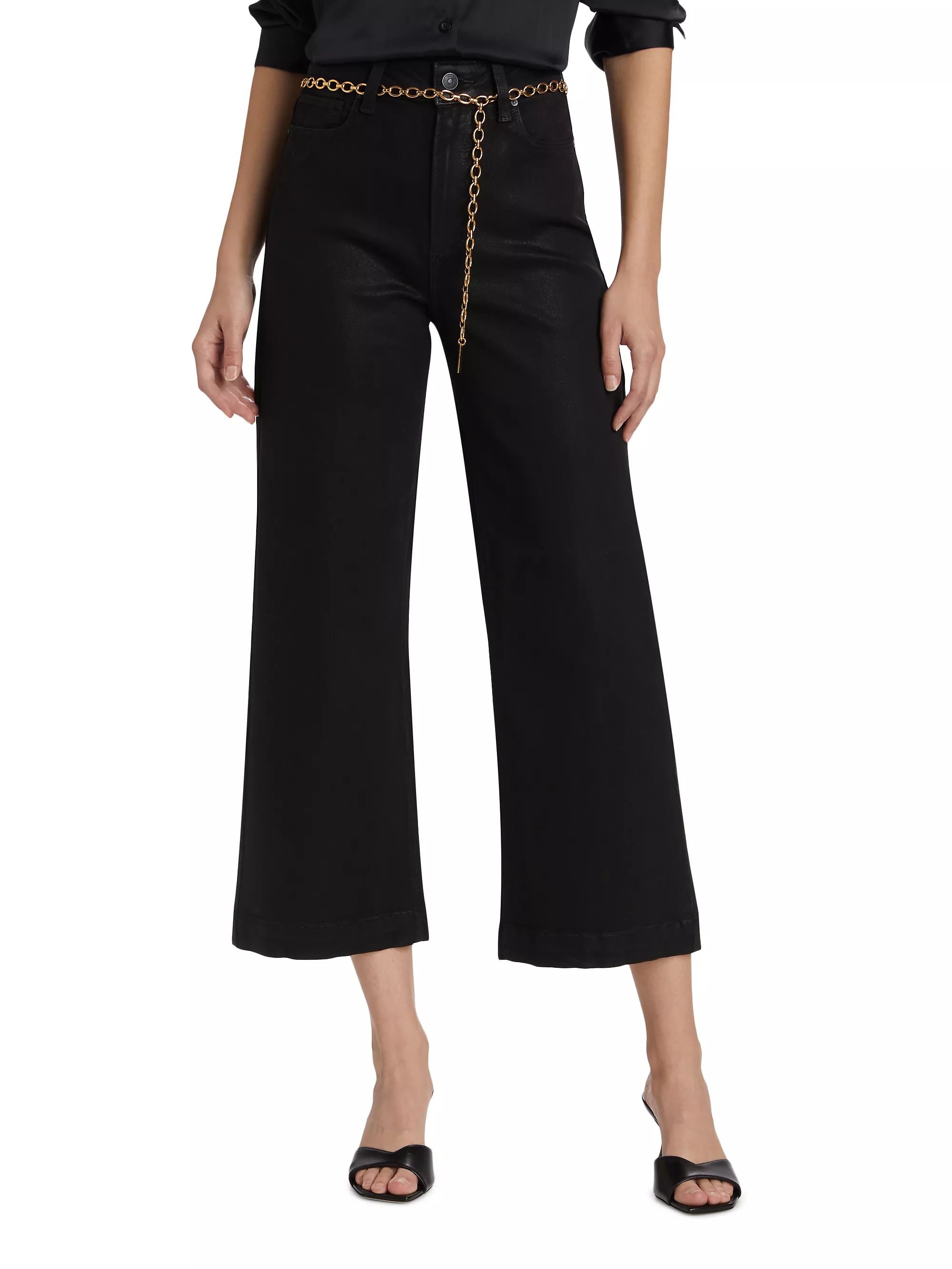 Sasha Wide-Leg Crop Jeans | Saks Fifth Avenue