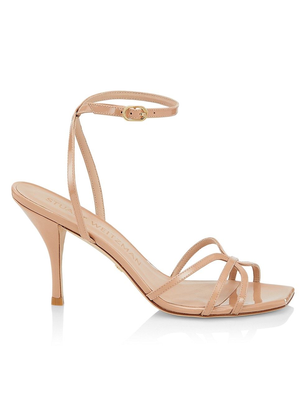 Barely There Patent-Leather Strappy Sandals | Saks Fifth Avenue