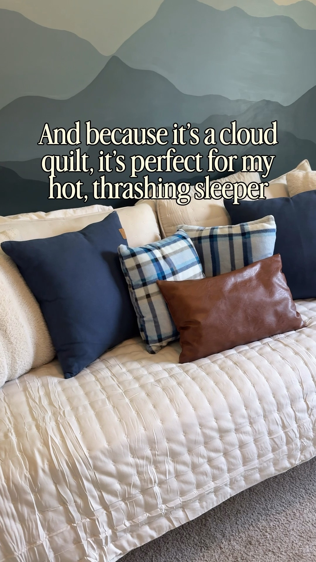 I got tired of walking into my boy’s bedroom and finding the comforter halfway on the floor every morning. 😅

So instead of fighting the same battle, I sized WAY up, wrapped the oversized comforter under the mattress, and basically made the bed indestructible.

Now he can just pull the covers back up instead of remaking the entire thing from scratch. Bed-making = so much easier.

Comment QUILT for the comforter link.

boys bedroom ideas, easy bed-making hack, oversized comforter trick, kids room organization, daybed bedding, mom hacks for home, gifted WD Cozy comforter, boy bedroom

#LTKHome