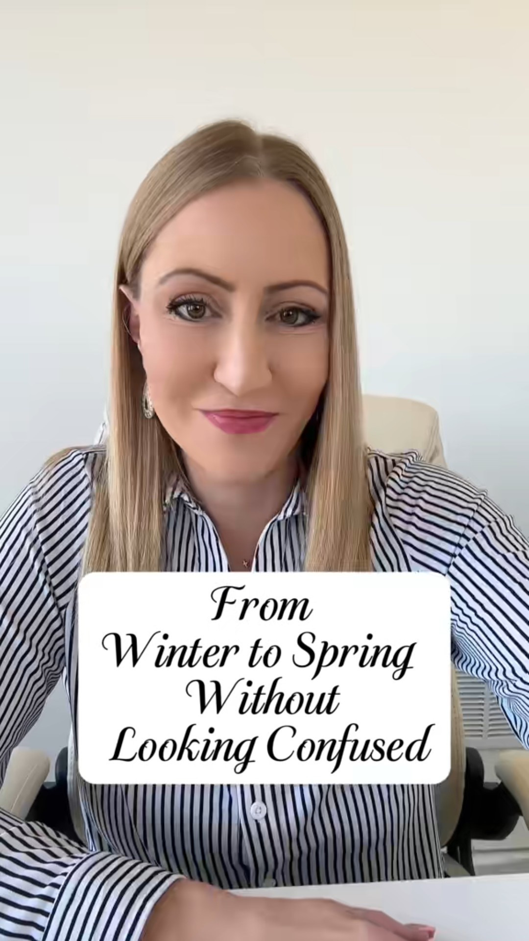 Winter to spring isn’t about starting over — it’s about refinement.
✔ Keep tailored trousers
✔ Swap heavy knits for lighter layers
✔ Choose sleek, neutral shoes
Structure stays. Fabric lightens.
These are the transitional staples that prevent seasonal confusion and keep your wardrobe cohesive.
⭐ AI styling inspiration shown for visual reference | Shop similar structured, neutral spring pieces here 🤍

#LTKOver40 #LTKSeasonal