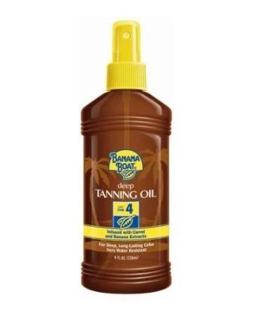 Banana Boat Deep Tanning Oil Pump Spray Sunscreen SPF 4 - 8 Ounces - Walmart.com | Walmart (US)