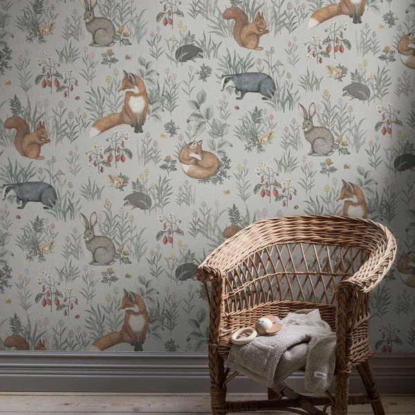 Forest Friends Mural Wallpaper | Wayfair North America