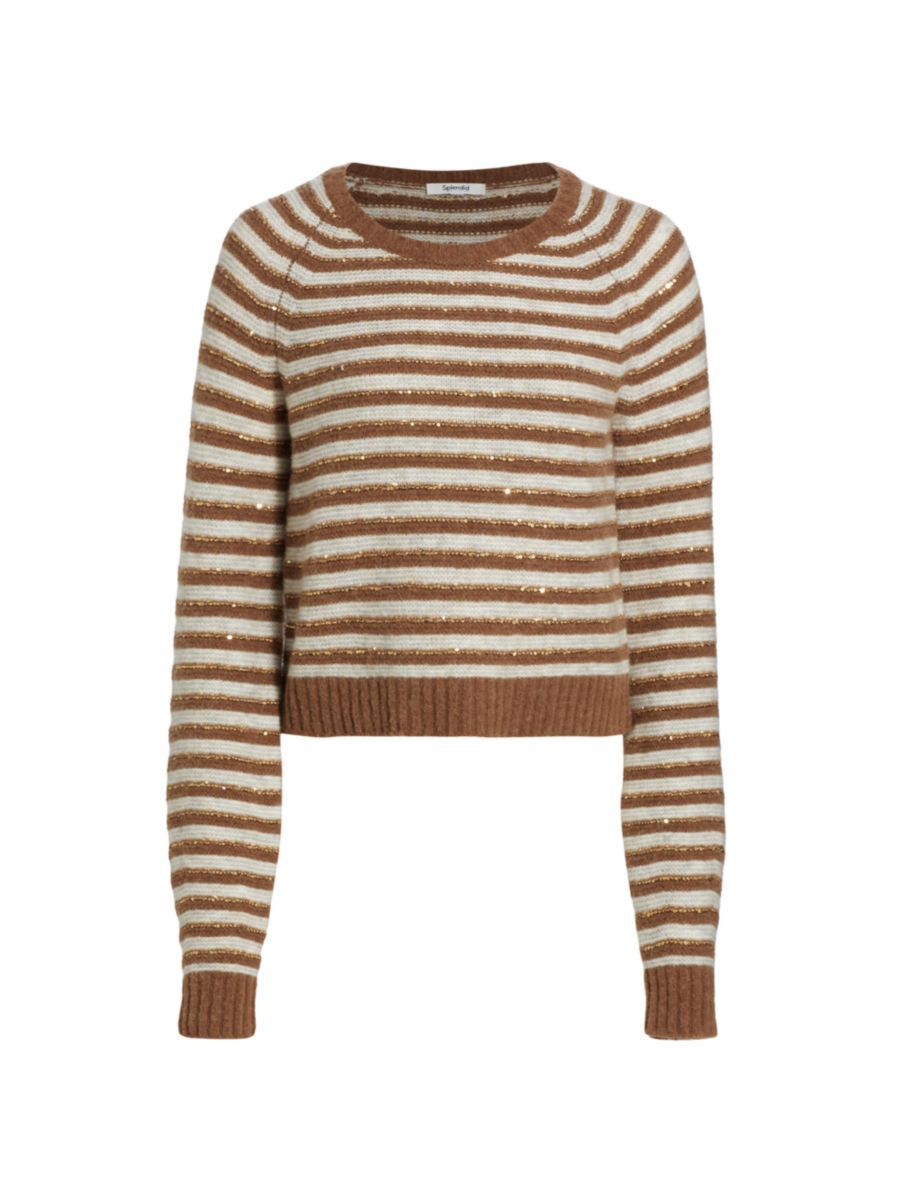 Maisie Sequin Crewneck Sweater | Saks Fifth Avenue