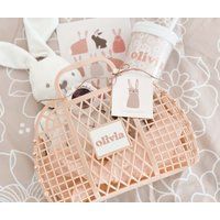 Personalized Easter Basket For Kids Gift Bag Girls Children | Eb3470Gfl Empty | Etsy (US)