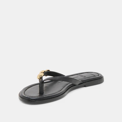 Juny Black Leather Sandals | Dolce Vita | DolceVita.com