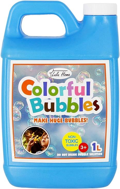 Lulu Home Bubble Concentrated Solution, 1 L/ 33.8 OZ Bubble Refill Solution Up to 2.5 Gallon for ... | Amazon (US)