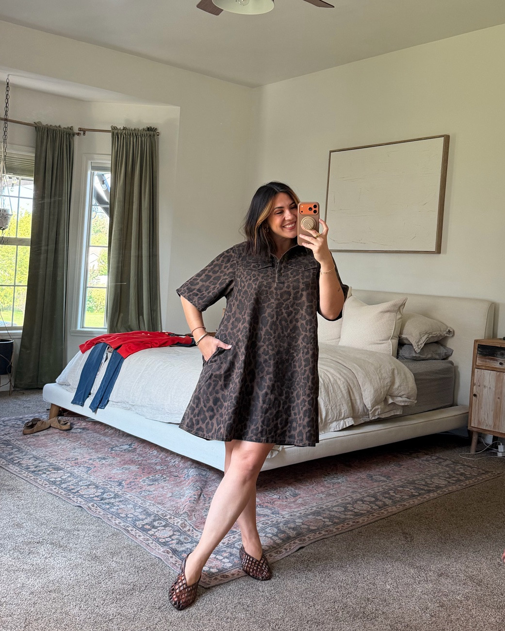 The sweetest leopard denim dress! I did a size L!

#LTKMidsize #LTKWorkwear #LTKCon