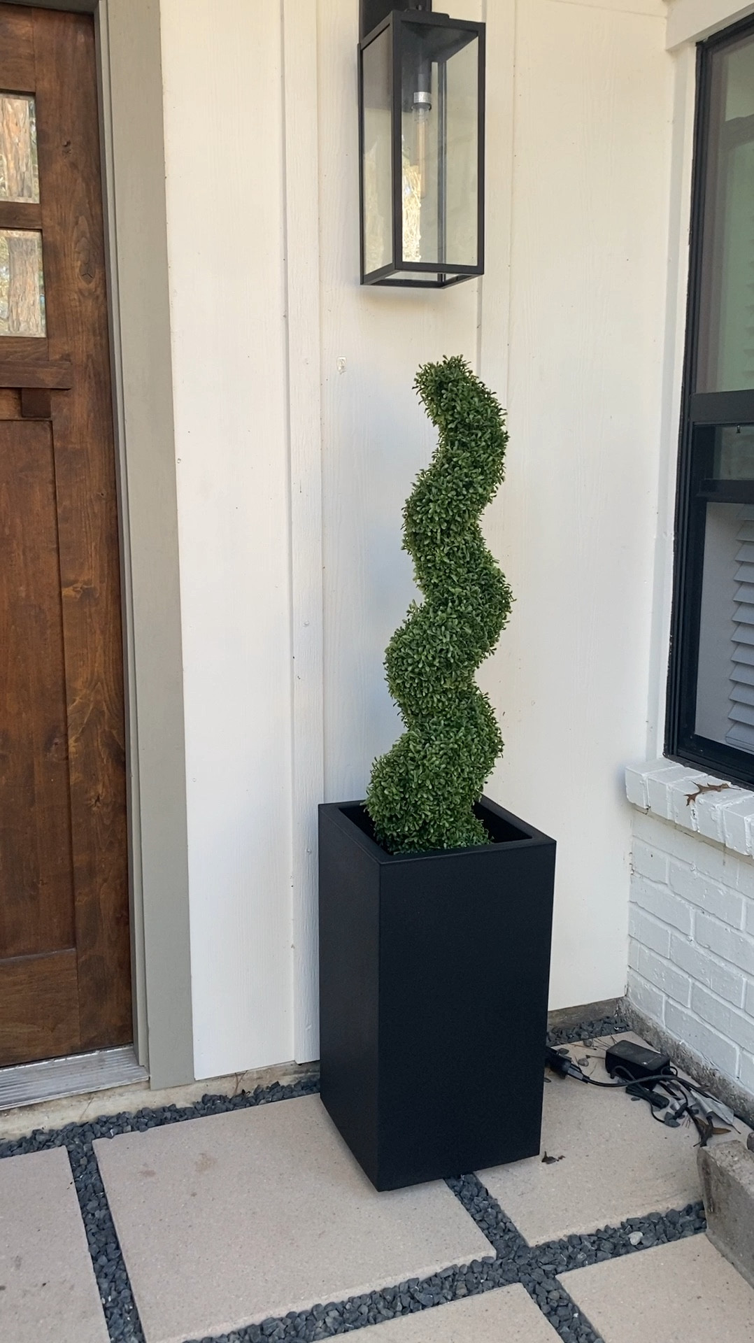 Faux outdoor plants & planters. Front door makeover. Curb appeal.

#LTKHome