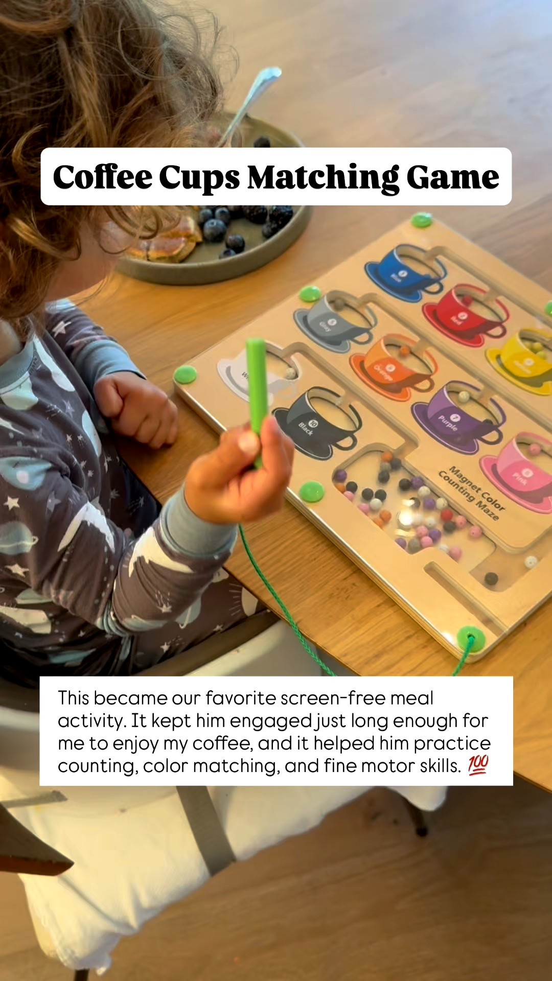 One of our favorite screen free toys for meals at home 👏 We bring out this coffee cups matching game during lunch or dinner when we want calm, independent play at the table without a screen. It keeps little hands busy while still letting them sit and eat.

Toddlers practice color matching, sorting, and fine motor skills in a simple, low pressure way. It is an easy win for extending mealtime, reducing screen time, and encouraging focus.

2 year old toys
toys for 2 year olds
screen free toddler activities
toddler table activities
color matching toys
sorting toys for toddlers
fine motor toys for toddlers
educational toys for toddlers
Montessori style toys
gifts for 2 year old boys
gifts for 2 year old girls
Toddler gift ideas
Toddler toys


#LTKKids #LTKHoliday #LTKmomlife