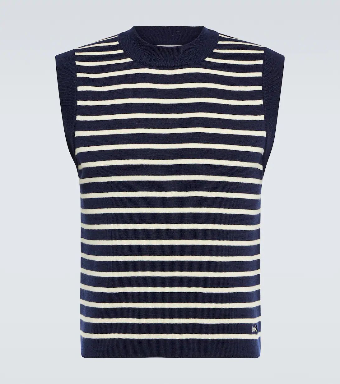 Sleeveless striped wool top | Mytheresa (UK)