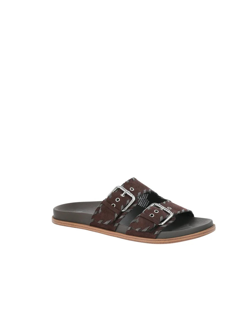 Time and Tru Women's Whipstitch Footbed Sandals - Walmart.com | Walmart (US)